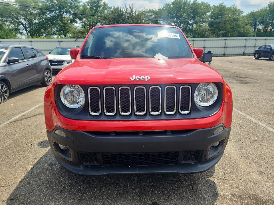 2018 Jeep Renegade VIN ZACCJBBB5JPH12715 COPART salvage auction — FRONT END, Oh - Cert Of Title-Salvage, sold $3,050 on 2026-08-14 (photo 5)