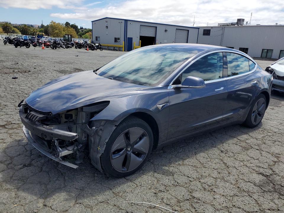 2019 Tesla Model 3 VIN 5YJ3E1EA0KF325502 COPART salvage auction — FRONT END, Ca - Salvage Certificate, sold $5,800 on 2026-08-28 (photo 1)