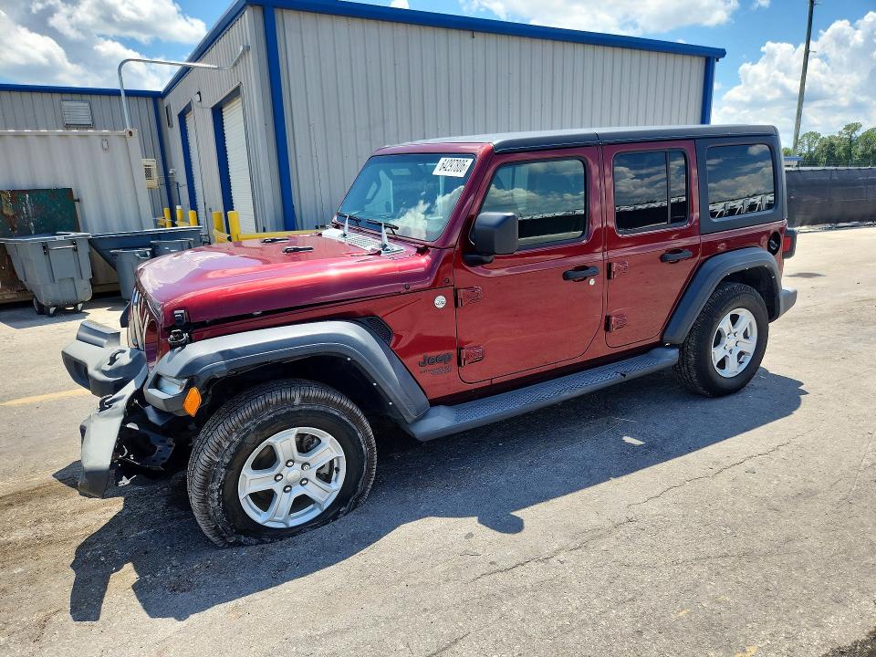 2021 Jeep Wrangler / VIN 1C4HJXDN5MW784824 — COPART salvage auction photo