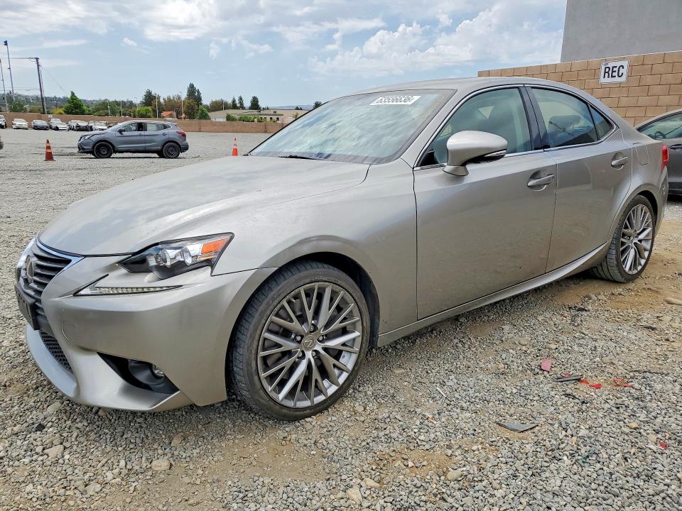 2016 Lexus Is VIN JTHBA1D2XG5028620 COPART salvage auction — FRONT END, Ca - Salvage Certificate, sold $6,900 on 2026-08-26 (photo 1)