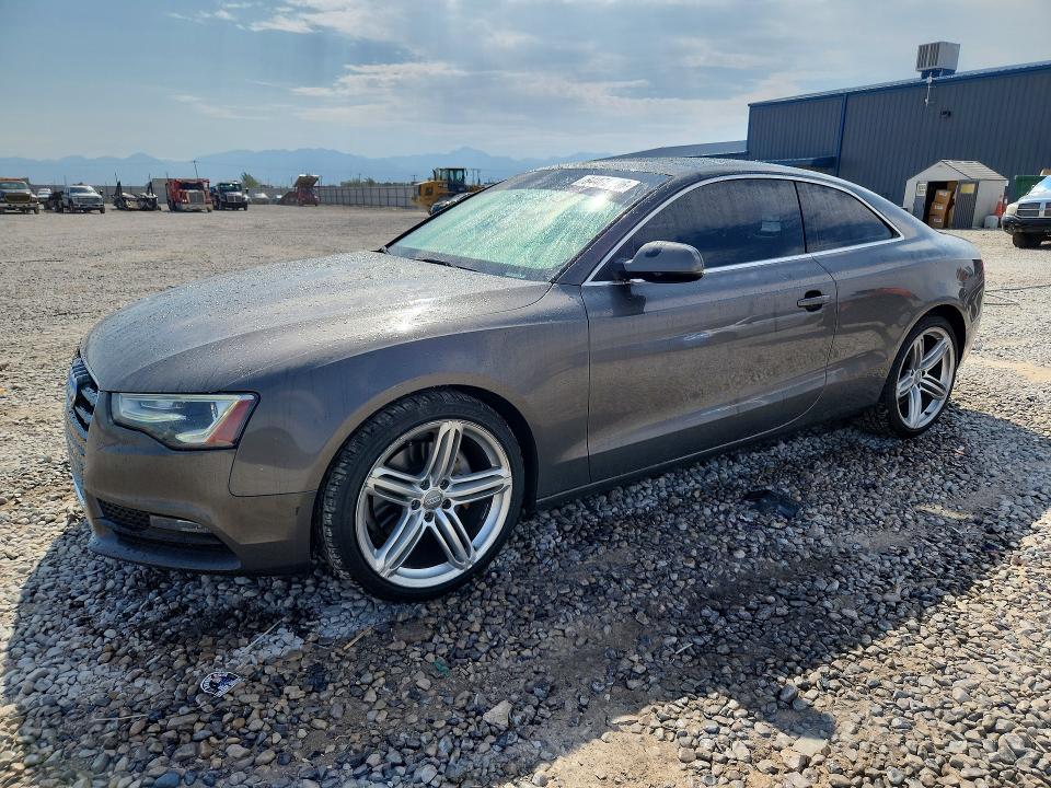 2014 Audi A5 VIN WAULFAFR7EA038458 COPART salvage auction — SIDE, Ut - Salvage Certificate, sold $1,300 on 2026-08-21 (photo 1)