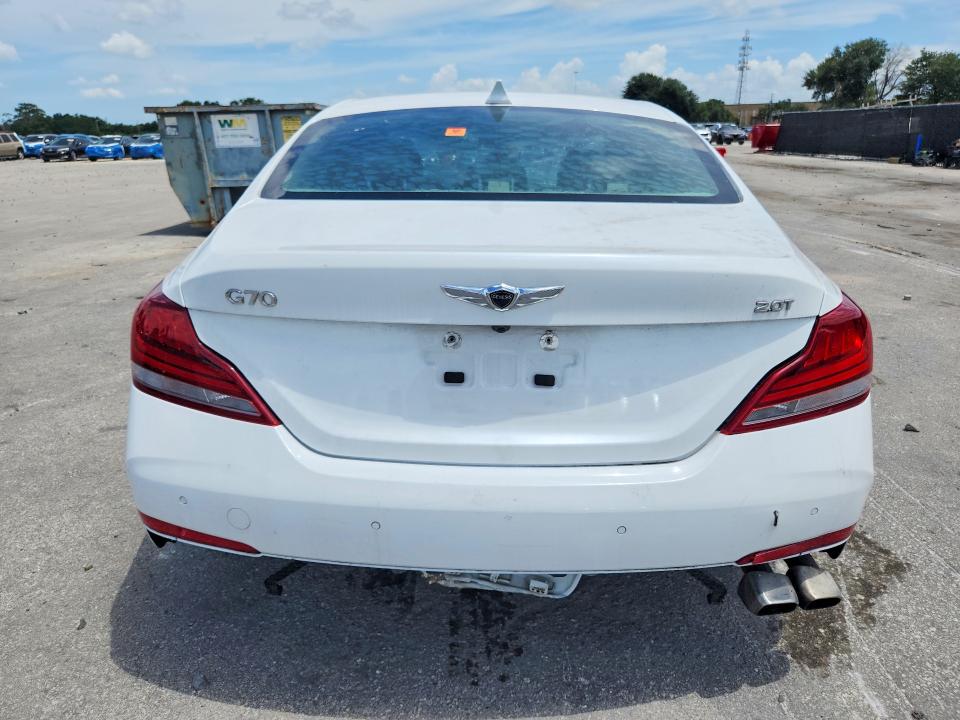 2021 Genesis G70 VIN KMTG34LA3MU067208 COPART salvage auction — FRONT END, FL - CERTIFICATE OF TITLE, sold $6,100 on 2026-09-24 (photo 6)