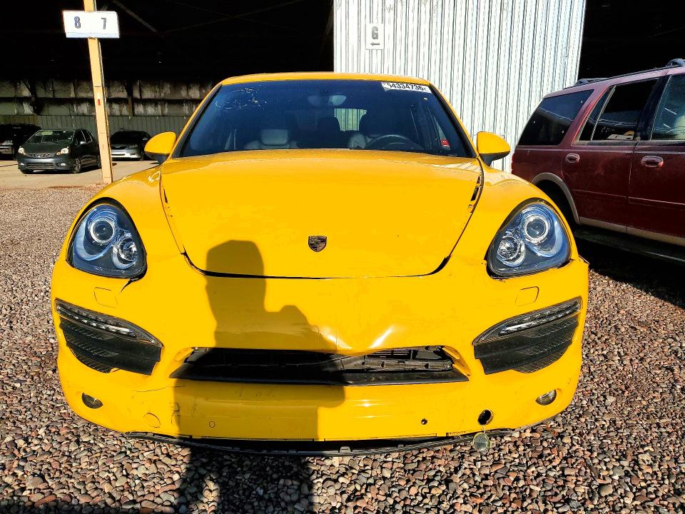2011 Porsche Cayenne VIN WP1AB2A27BLA42109 COPART salvage auction — FRONT END, Az - Cert Of Title - Salvage, sold $7,200 on 2026-08-26 (photo 5)