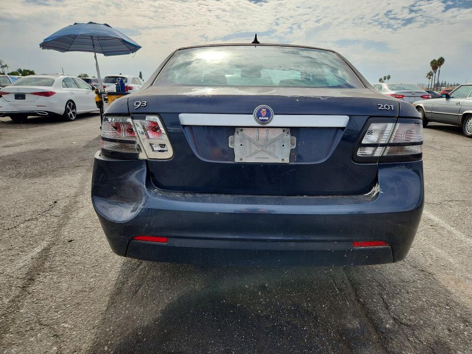 2010 Saab 9-3 VIN YS3FA4CY2A1610633 COPART salvage auction — REAR END, Ca - Salvage Certificate, sold $60 on 2026-09-15 (photo 6)