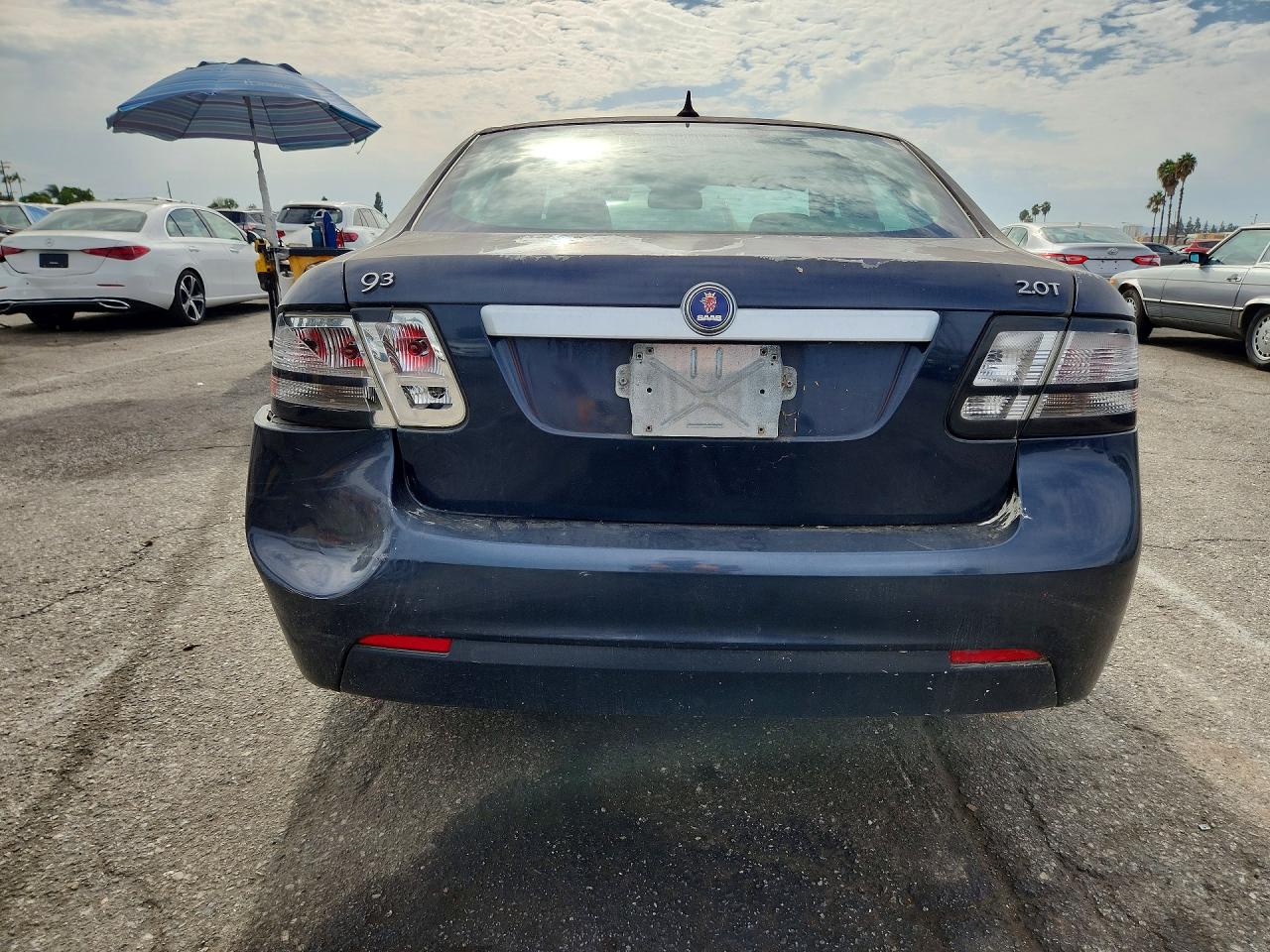 2010 Saab 9-3 VIN YS3FA4CY2A1610633 COPART salvage auction — Rear End, CA - SALVAGE CERTIFICATE, sold $350 on 2026-09-08 (photo 6)