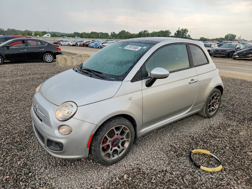 2012 Fiat 500 VIN 3C3CFFBR6CT174726 COPART salvage auction — MECHANICAL, Salvage Title, sold $375 on 2026-08-11 (photo 1)