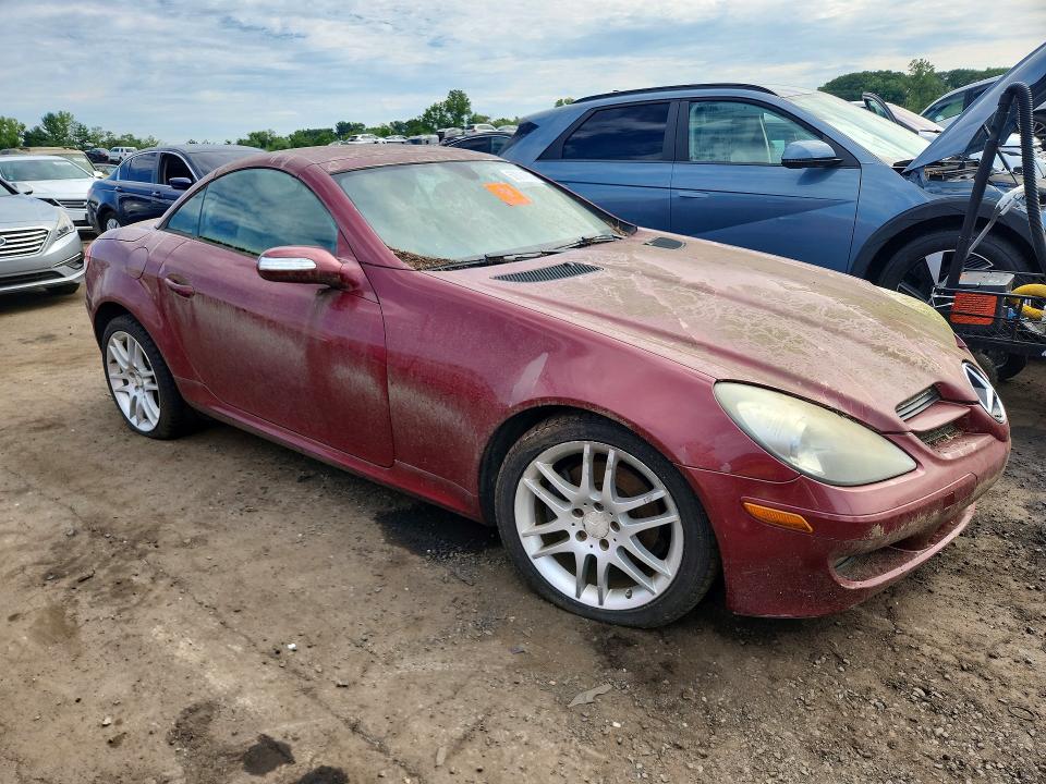 2008 Mercedes-benz Slk-class VIN WDBWK54F58F187369 COPART salvage auction — FRONT END, CT - CERTIFICATE OF TITLE, sold $475 on 2026-08-11 (photo 4)