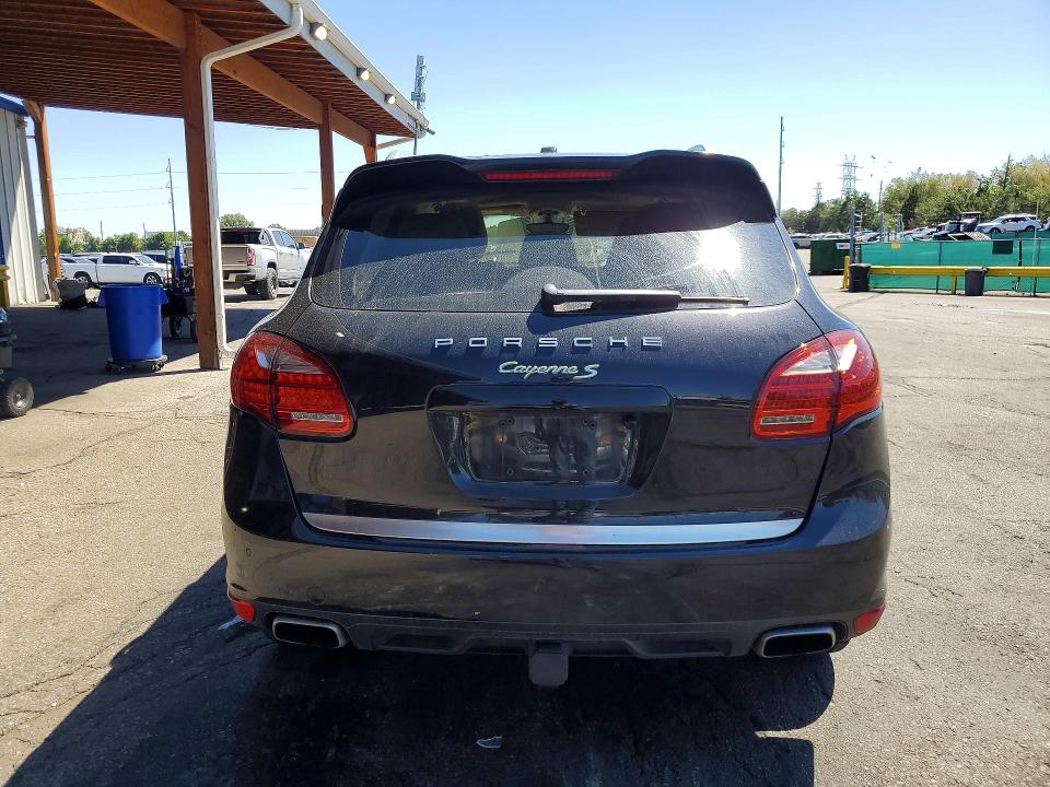 2012 Porsche Cayenne VIN WP1AE2A24CLA93785 COPART salvage auction — HAIL, Co - Certificate Of Title, sold $1,250 on 2026-10-05 (photo 6)
