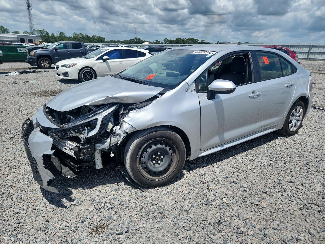 2025 Toyota Corolla VIN JTDBCMFE4SJ043313 — COPART salvage auction photo