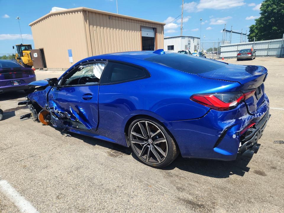 2021 BMW M440i VIN WBA13AR05MCG01347 COPART salvage auction — ALL OVER, OH - CERT OF TITLE-SALVAGE, sold $5,900 on 2026-08-12 (photo 2)