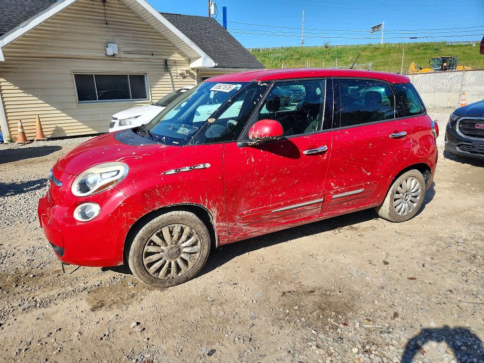 2014 Fiat 500l VIN ZFBCFABH9EZ025604 COPART salvage auction — FRONT END, Pa - Certificate Of Salvage, sold $425 on 2026-09-09 (photo 1)