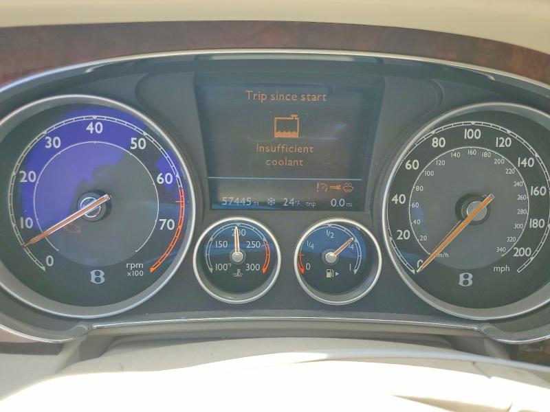 2013 Bentley Continental VIN SCBGT3ZA7DC084828 COPART salvage auction — FRONT END, Ca - Dis/Dlr/Exp Only Clean Title, sold $19,300 on 2026-09-08 (photo 9)