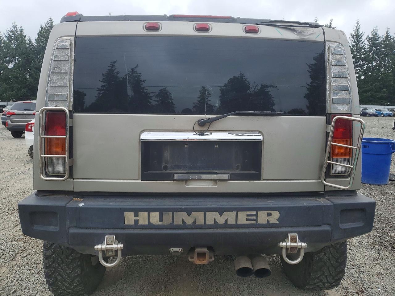 2004 Hummer H2 VIN 5GRGN23U74H112388 COPART salvage auction — Rear End, WA - BILL OF SALE, sold $1,800 on 2026-09-01 (photo 6)
