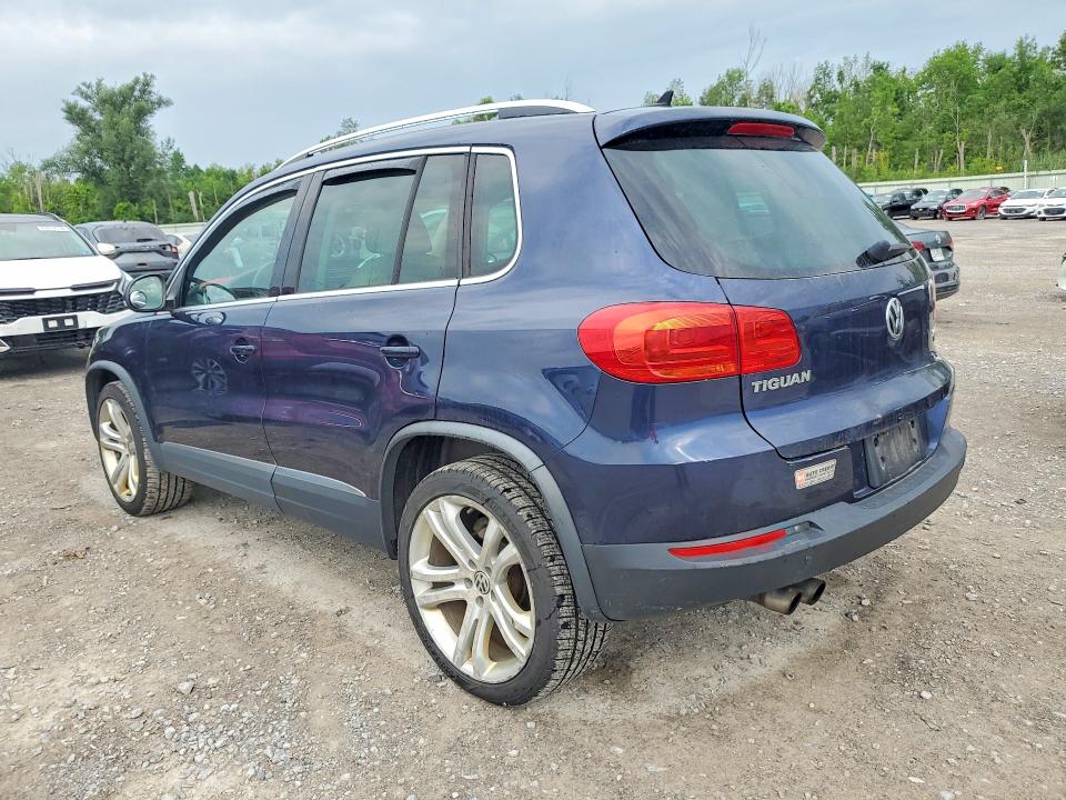 2013 Volkswagen Tiguan VIN WVGBV3AXXDW561117 COPART salvage auction — NORMAL WEAR, Co - Certificate Of Title, sold $1,641 on 2026-08-17 (photo 2)
