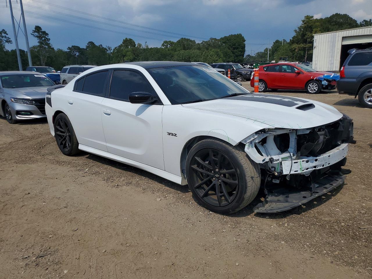 2023 Dodge Charger VIN 2C3CDXGJ1PH646103 COPART salvage auction — Front End, St - Salvage Title, sold $23,600 on 2026-09-25 (photo 4)