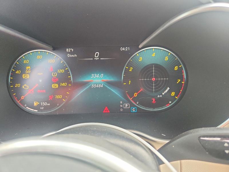2020 Mercedes-Benz GLC-Class VIN WDC0G8EB3LF679276 COPART salvage auction — FRONT END, Nj - Certificate Of Title, sold $7,700 on 2026-09-14 (photo 9)