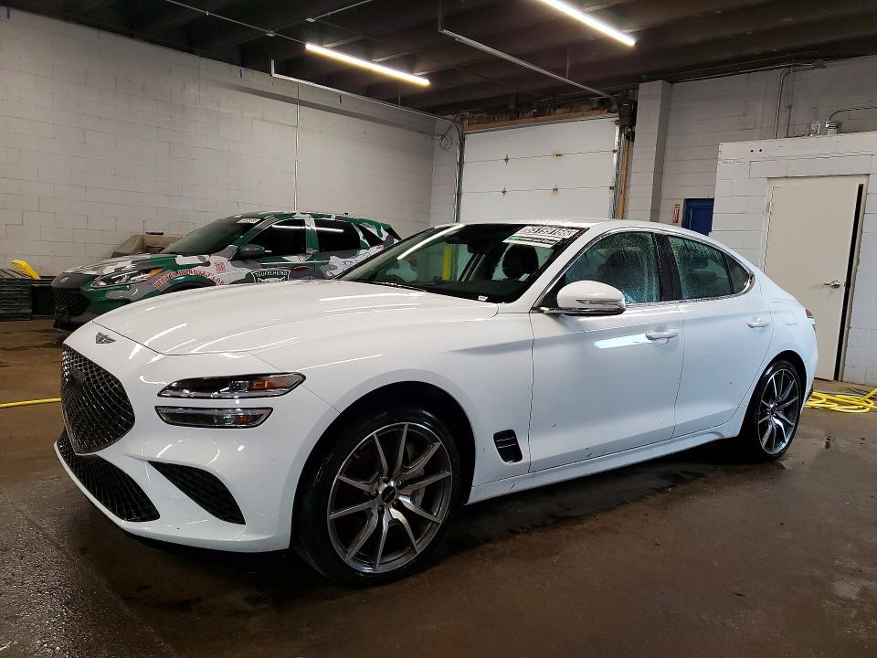 2026 Genesis G70 VIN KMTG64SC1TU165274 COPART salvage auction — WATER/FLOOD, FL - CERT OF TITLE-SLVG REBLD FLOOD (P), sold $13,800 on 2026-08-19 (photo 1)