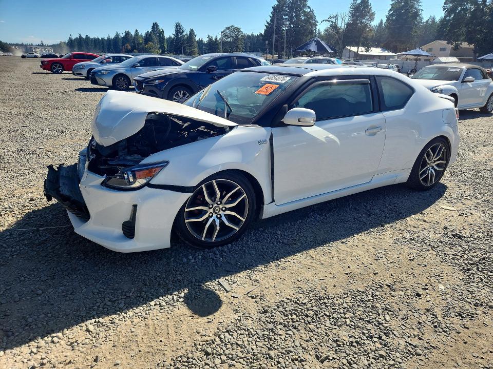 2014 Scion Tc VIN JTKJF5C79E3080518 COPART salvage auction — FRONT END, Wa - Bill Of Sale, sold $225 on 2026-09-01 (photo 1)