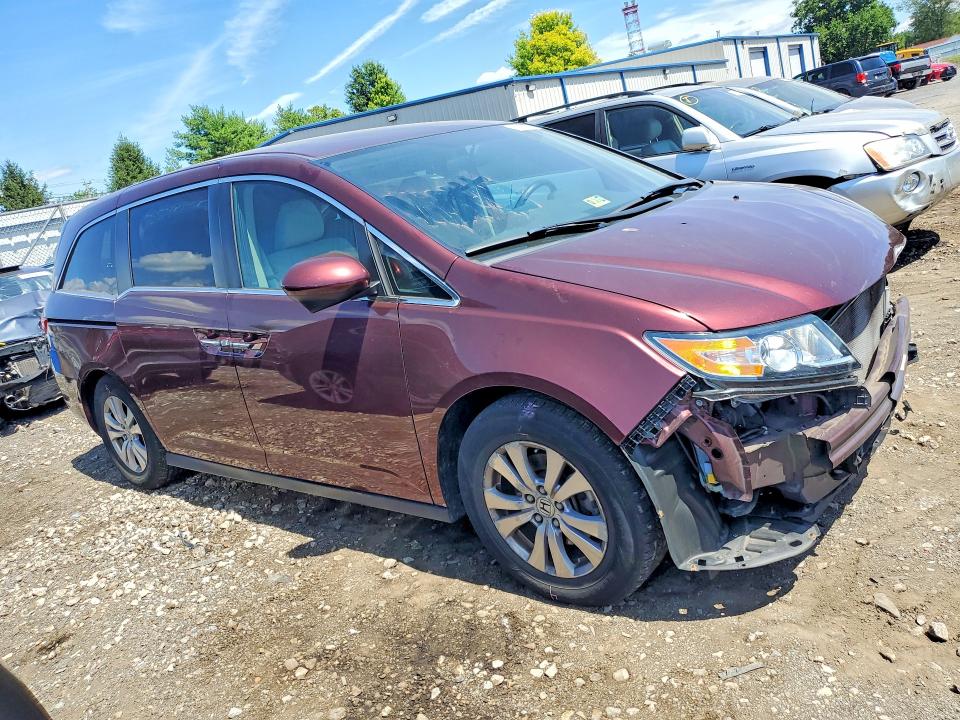 2016 Honda Odyssey VIN 5FNRL5H32GB051716 COPART salvage auction — FRONT END, Md - Cert Of Salvage < 75% Damage, sold $2,500 on 2026-08-24 (photo 4)