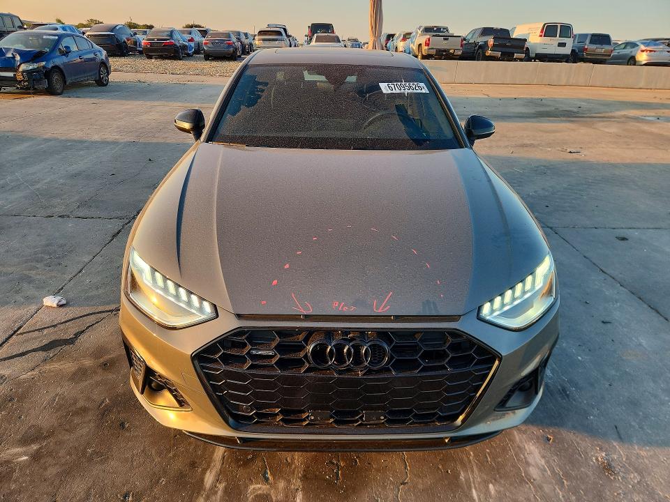 2023 Audi A4 VIN WAUEAAF45PA007286 COPART salvage auction — SIDE, Tx - Salvage Vehicle Title, sold $15,000 on 2026-09-10 (photo 5)