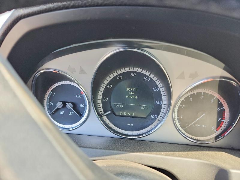 2011 Mercedes-benz C class VIN WDDGF5EB9BR158202 COPART salvage auction — FRONT END, CA - DIS/DLR/EXP ONLY CLEAN TITLE, sold $775 on 2026-08-14 (photo 9)