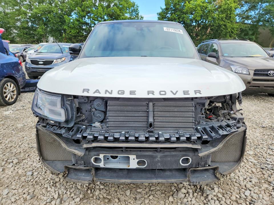 2019 Land rover RANGE ROVER VIN SALGS2RE8KA524764 COPART salvage auction — FRONT END, Ma - Cert Of Title-Salvage, sold $11,500 on 2026-08-21 (photo 5)