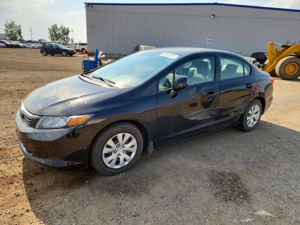 2012 Honda Civic VIN 2HGFB2F41CH027042 — COPART salvage auction photo