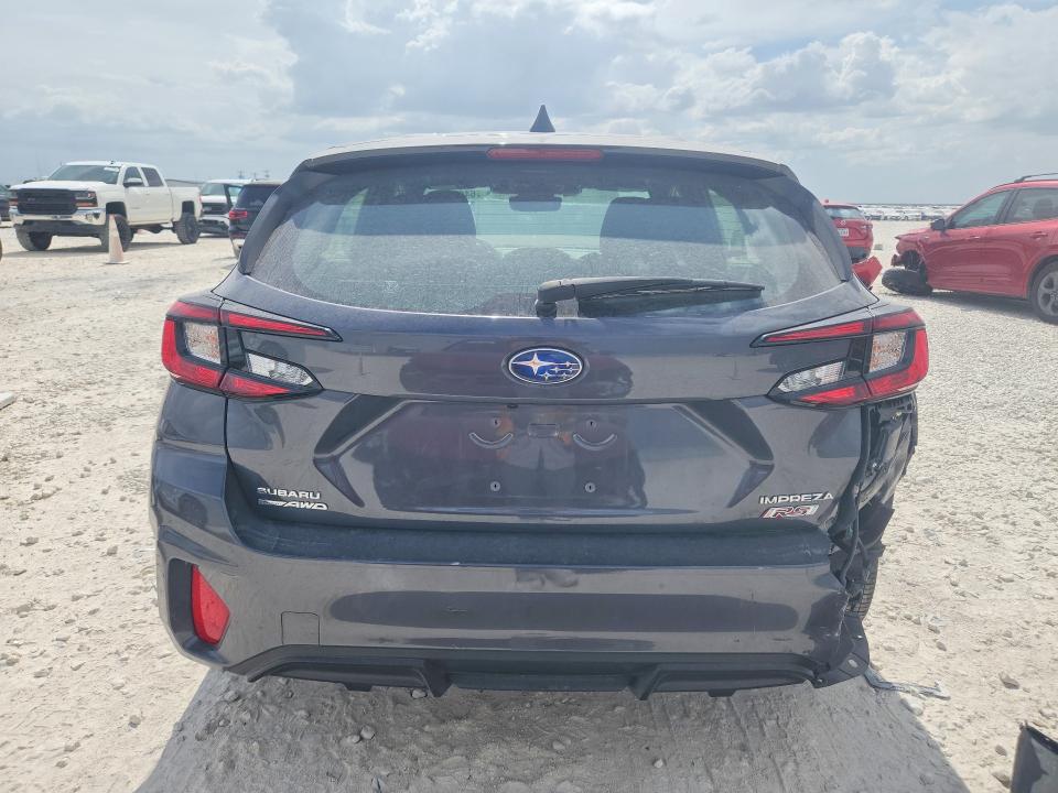 2025 Subaru Impreza VIN JF1GUHJC6S8274792 COPART salvage auction — REAR END, TX - SALVAGE VEHICLE TITLE (P), sold $8,900 on 2026-09-17 (photo 6)