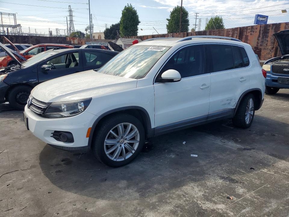 2014 Volkswagen Tiguan VIN WVGAV3AX4EW560199 COPART salvage auction — SIDE, Ca - Salvage Certificate, sold $1,450 on 2026-08-19 (photo 1)