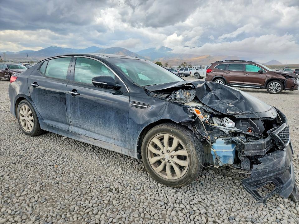 2014 Kia Optima VIN 5XXGN4A75EG333996 COPART salvage auction — FRONT END, Ut - Salvage Certificate, sold $425 on 2026-08-28 (photo 4)