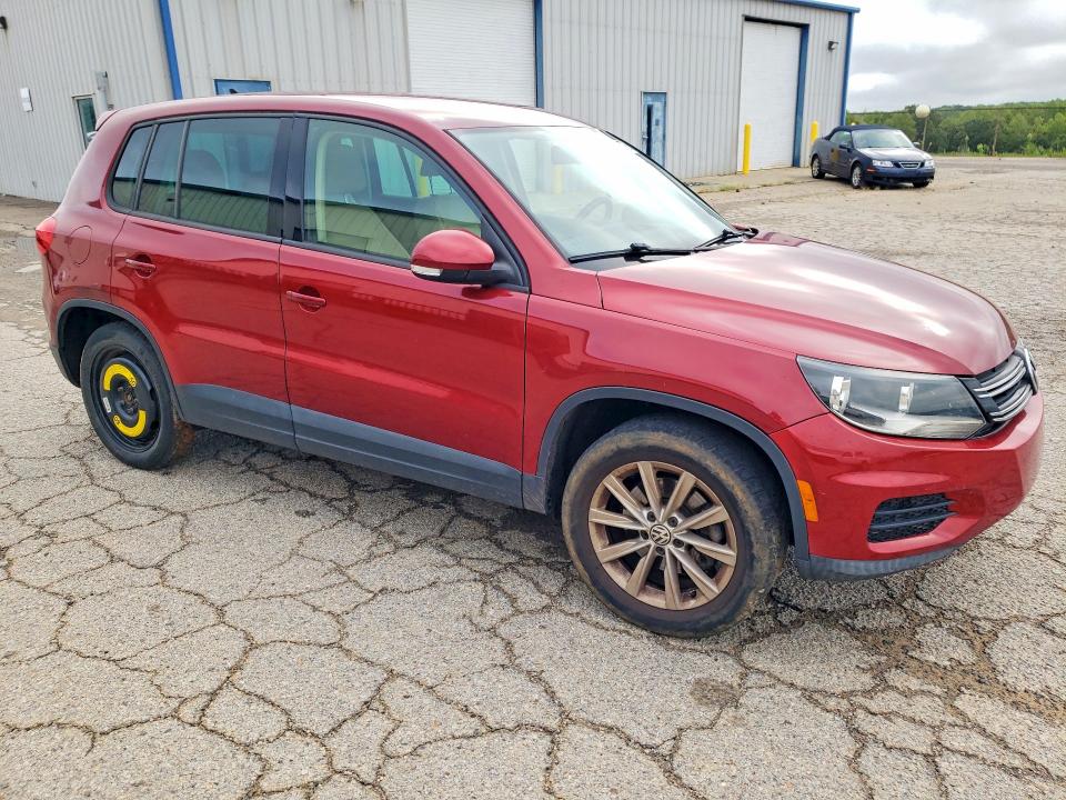 2014 Volkswagen Tiguan VIN WVGBV3AX6EW066074 COPART salvage auction — FRONT END, Va - Cert Of Title - Salvage, sold $1,200 on 2026-08-14 (photo 4)