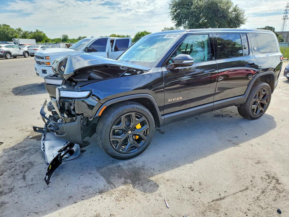 2023 Rivian R1s VIN 7PDSGABA2PN026301 COPART salvage auction — FRONT END, Fl - Cert Of Title Slvg Rebuildable, sold $14,100 on 2026-09-22 (photo 1)