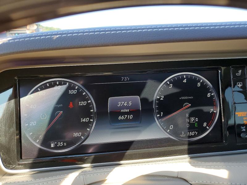 2015 Mercedes-benz S-klasse VIN WDDUG8FB3FA108142 COPART salvage auction — FRONT END, Salvage Title, sold $6,700 on 2026-08-14 (photo 9)