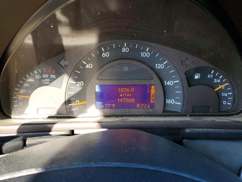 2002 Mercedes-benz C class VIN WDBRH64J32F116944 COPART salvage auction — REAR END, CA - SALVAGE CERTIFICATE, sold $275 on 2026-08-10 (photo 9)