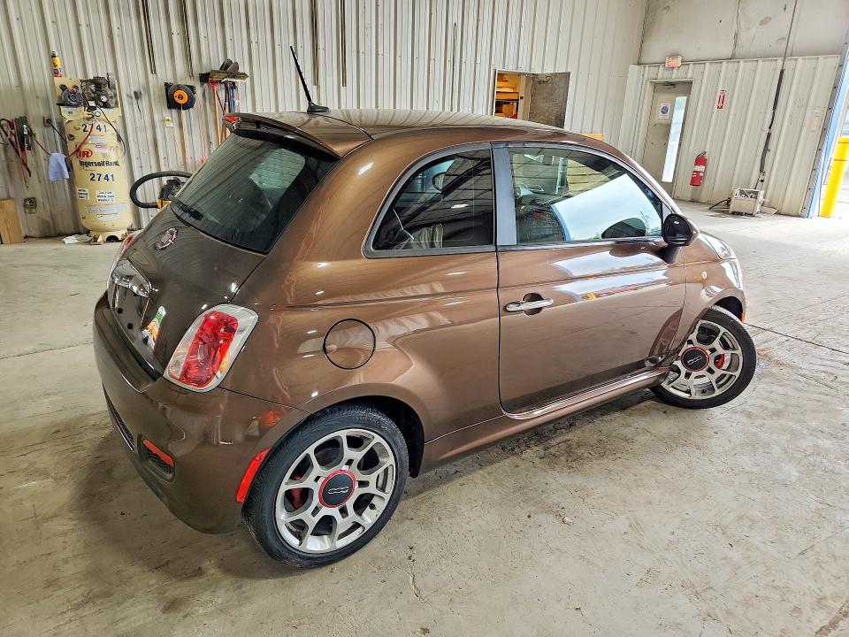 2012 Fiat 500 VIN 3C3CFFBR0CT383069 COPART salvage auction — SIDE, Ny - Mv-907A Salvage Certificate, sold $450 on 2026-09-09 (photo 3)