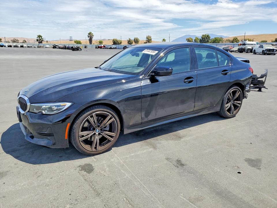 2022 BMW 3er VIN 3MW5R1J04N8C43434 COPART salvage auction — REAR END, CA - SALVAGE CERTIFICATE, sold $14,300 on 2026-08-24 (photo 1)