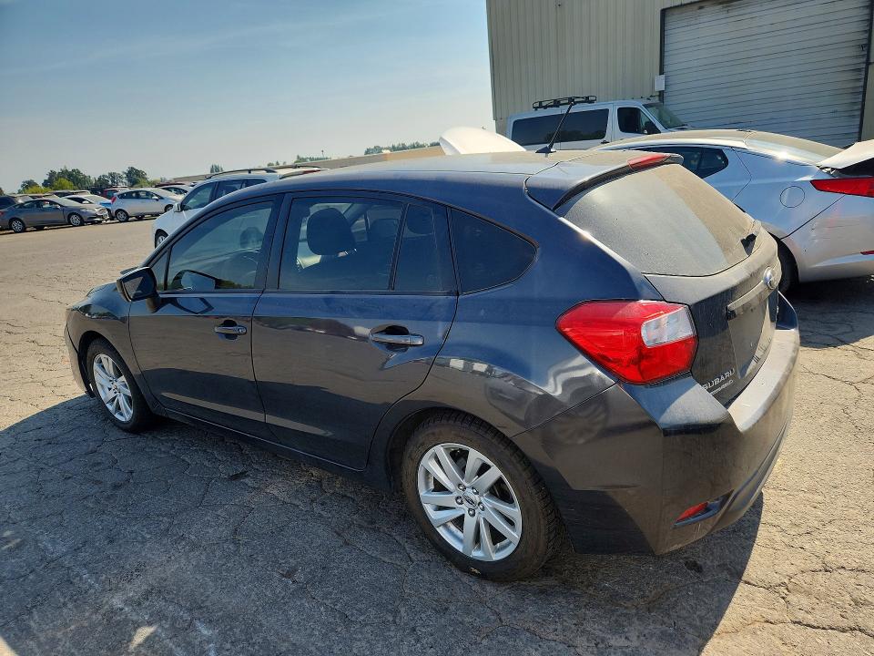 2015 Subaru Impreza VIN JF1GPAC64FH273345 COPART salvage auction — MECHANICAL, Or - Certificate Of Title, sold $1,500 on 2026-09-02 (photo 2)