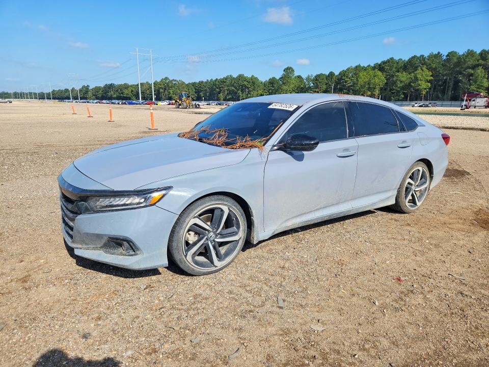 2021 Honda Accord VIN 1HGCV1F39MA007505 — COPART salvage auction photo