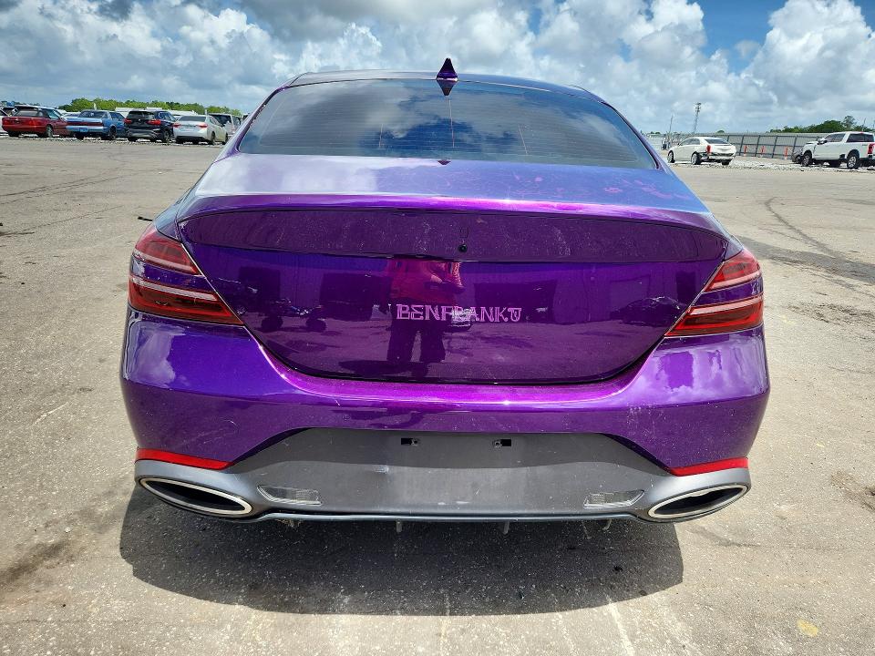 2022 Genesis G70 VIN KMTG54TE8NU103263 COPART salvage auction — FRONT END, Fl - Cert Of Title Slvg Rebuildable, sold $275 on 2026-09-18 (photo 6)