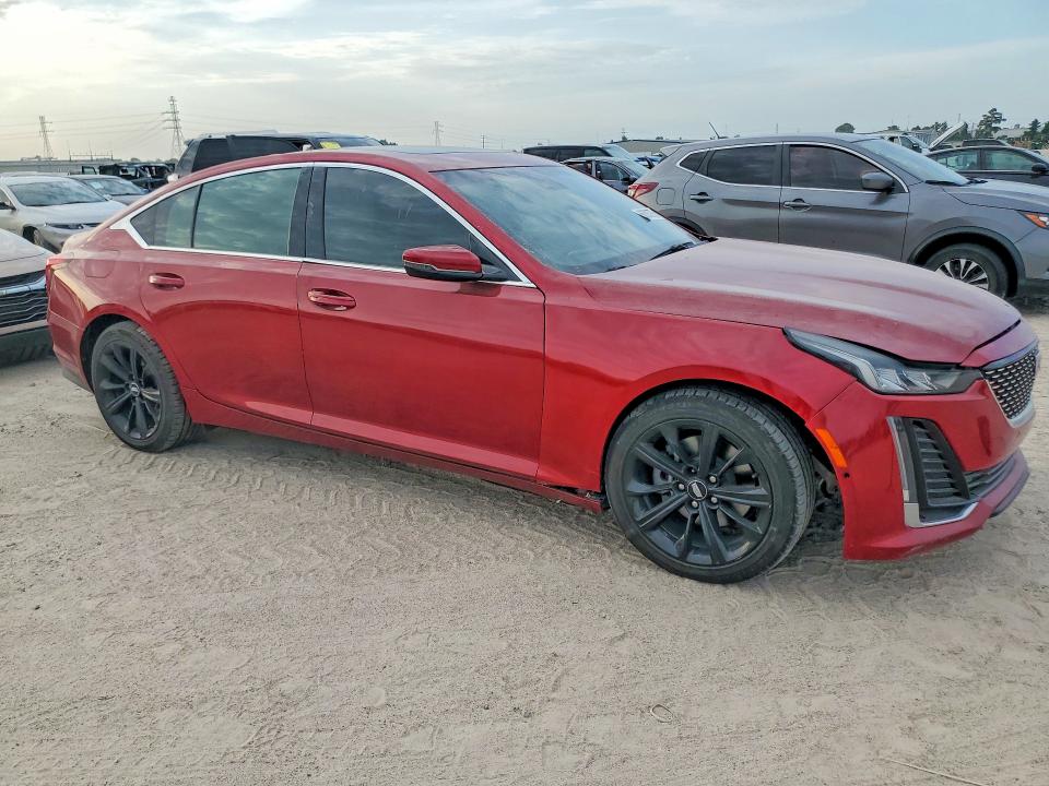 2023 Cadillac Ct5 VIN 1G6DW5RK9P0117106 COPART salvage auction — FRONT END, Tx - Cert Of Title-Rebuilt Salvage, sold $9,000 on 2026-09-01 (photo 4)