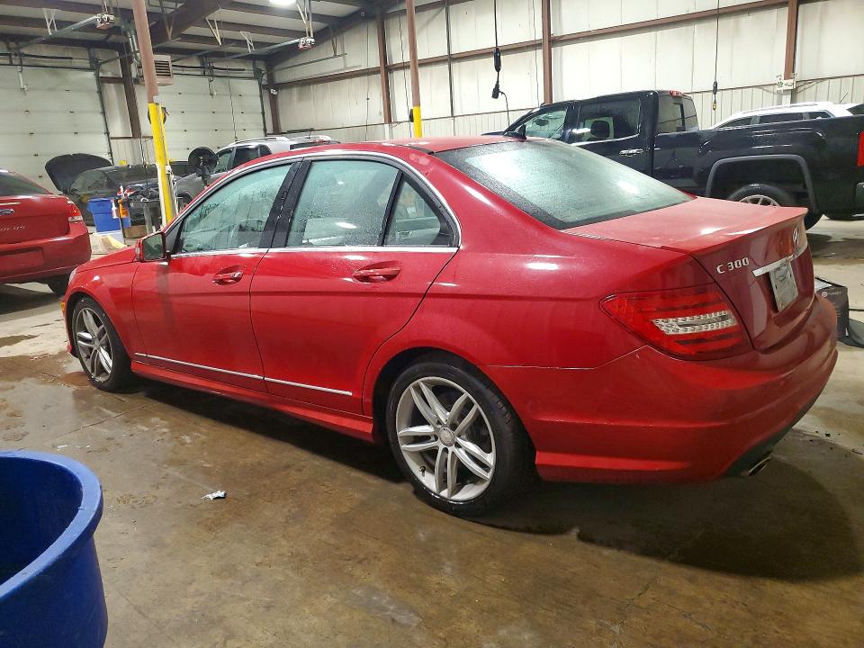 2014 Mercedes-benz C-klasse VIN WDDGF8AB4ER318367 COPART salvage auction — FRONT END, Pa - Certificate Of Salvage, sold $3,500 on 2026-08-21 (photo 2)