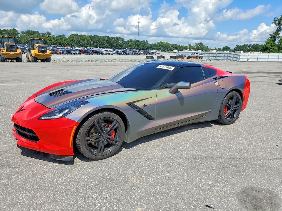 2016 Chevrolet Corvette VIN 1G1YB2D76G5117684 COPART salvage auction — SIDE, Nc - Salvage Certificate Of Title, sold $10,600 on 2026-08-27 (photo 1)