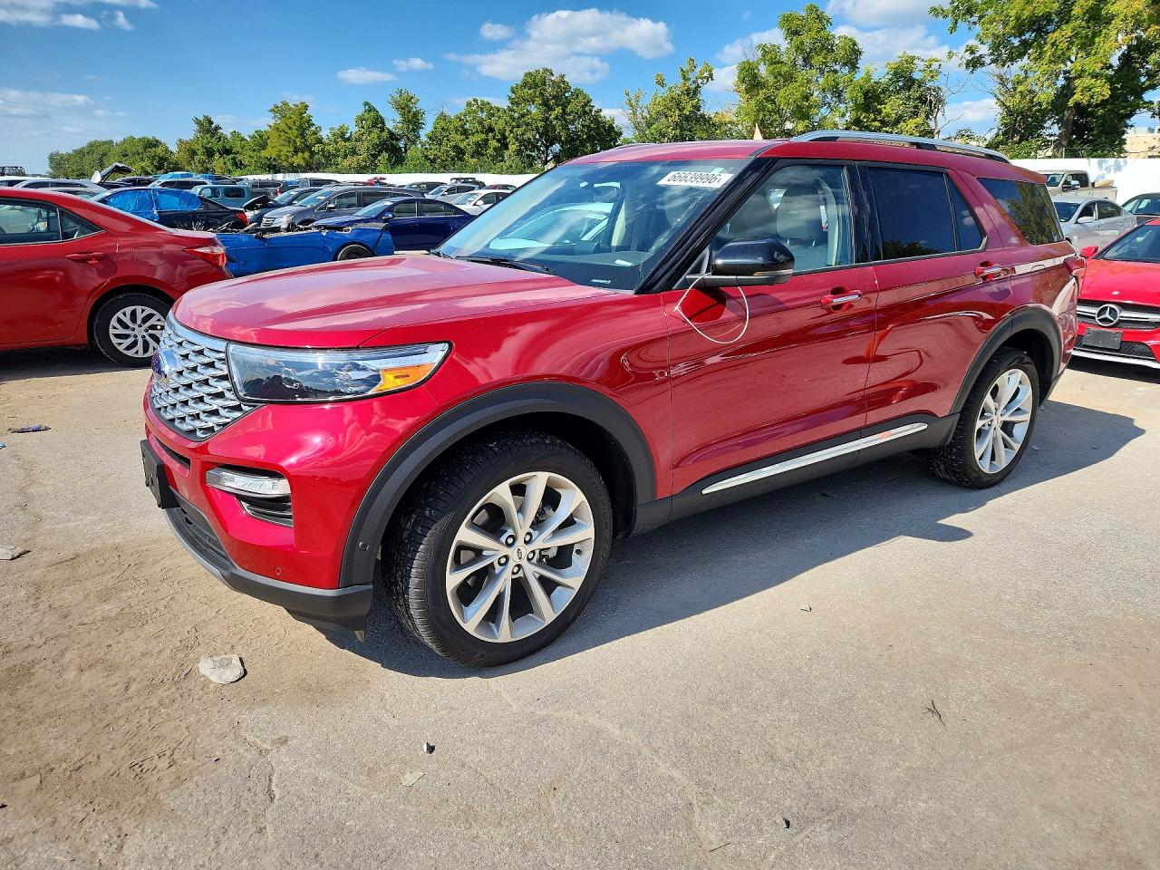 2021 Ford Explorer VIN 1FM5K8HC7MGA33342 — COPART salvage auction photo