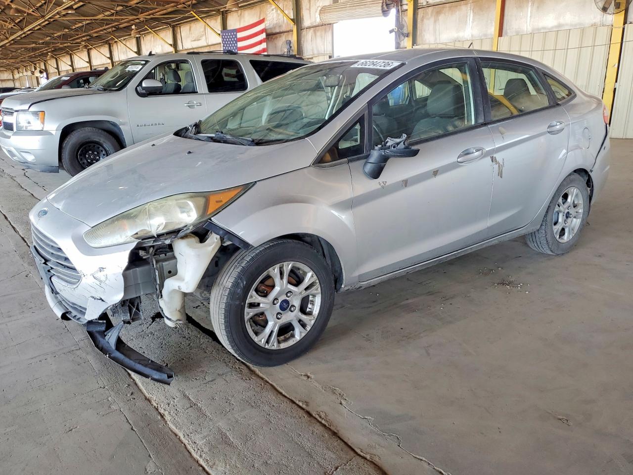 2015 Ford Fiesta VIN 3FADP4BJ0FM196107 COPART salvage auction — Front End, AZ - CERTIFICATE OF TITLE, sold $475 on 2026-09-14 (photo 1)