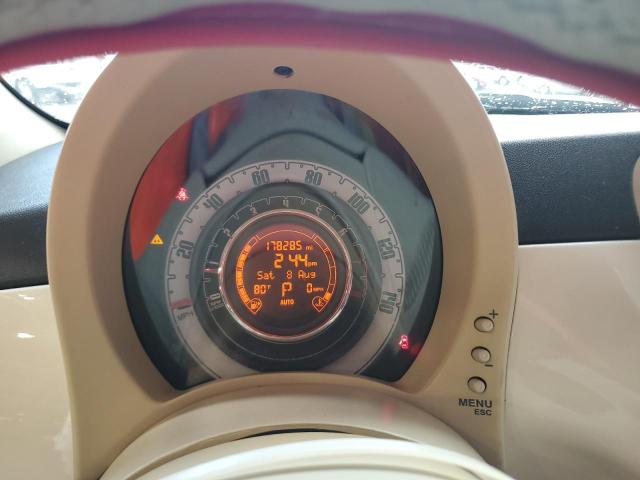 2012 Fiat 500 VIN 3C3CFFCR7CT209997 COPART salvage auction — MINOR DENT/SCRATCHES, Fl - Certificate Of Title, sold $900 on 2026-08-13 (photo 9)