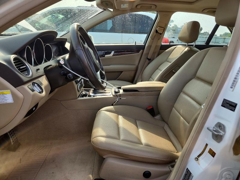 2013 Mercedes-benz C-klasse VIN WDDGF4HB3DR268557 COPART salvage auction — WATER/FLOOD, VA - CERT OF TITLE-FLOOD, sold $2,250 on 2026-08-18 (photo 7)