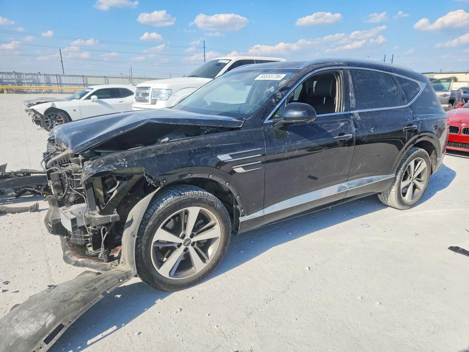 2021 Genesis Gv80 VIN KMUHBDSB1MU035015 COPART salvage auction — FRONT END, TX - SALVAGE VEHICLE TITLE, sold $6,800 on 2026-10-06 (photo 1)
