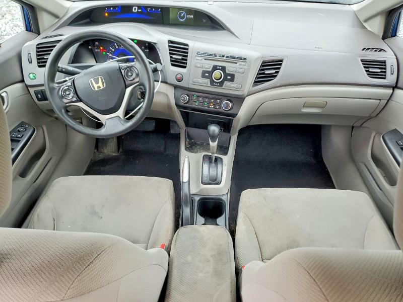 2012 Honda Civic VIN 19XFB2F58CE062924 COPART salvage auction — SIDE, Oh - Cert Of Title-Salvage, sold $575 on 2026-09-08 (photo 8)