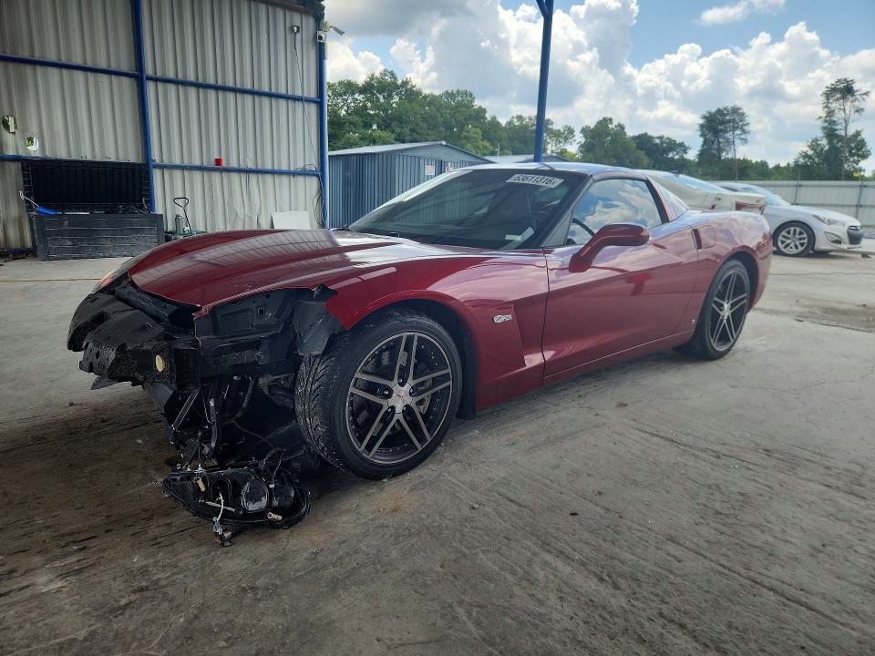 2008 Chevrolet Corvette VIN 1G1YY26W885115519 COPART salvage auction — FRONT END, Ga - Cert Of Title-Salvage, sold $13,500 on 2026-08-27 (photo 1)