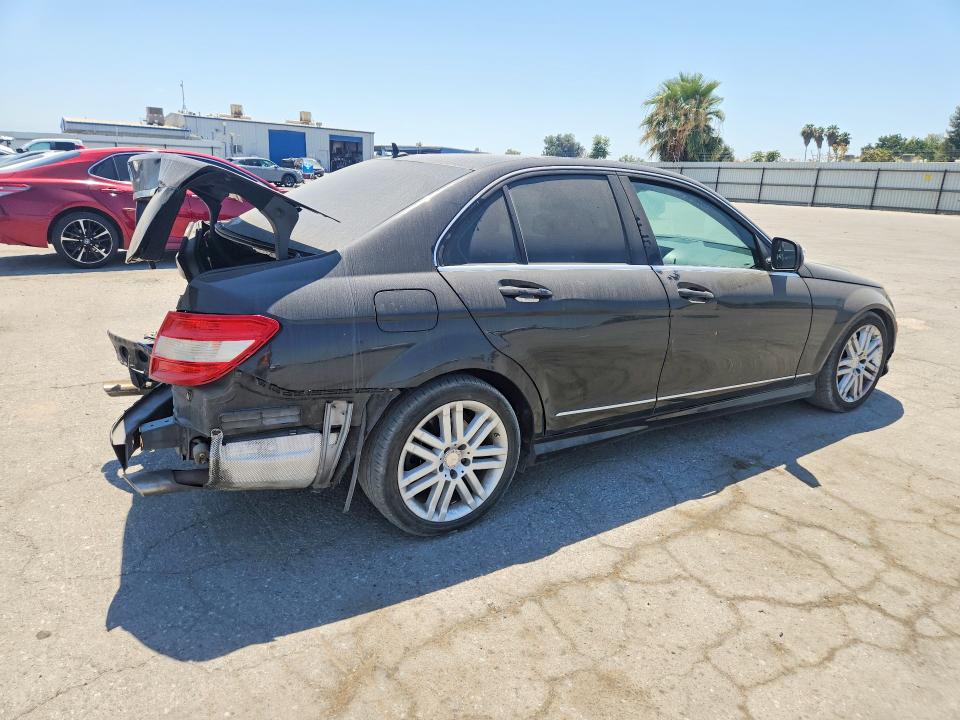 2009 Mercedes-benz C class VIN WDDGF54X89R057904 COPART salvage auction — REAR END, CA - SALVAGE CERTIFICATE, sold $275 on 2026-08-14 (photo 3)